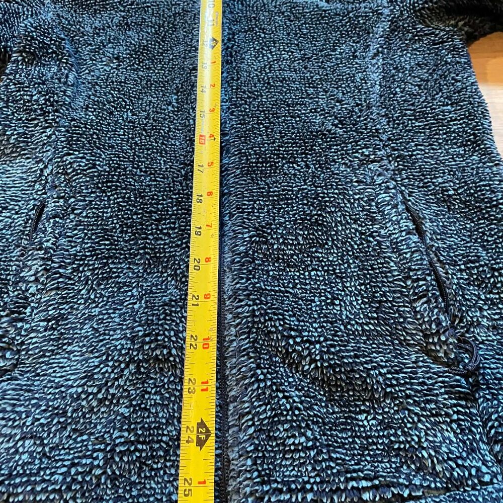 The North Face Jacket Fleece Osito 2 Teal Fuzzy Sweater Full Zip Womens Size S - Picture 4 of 6